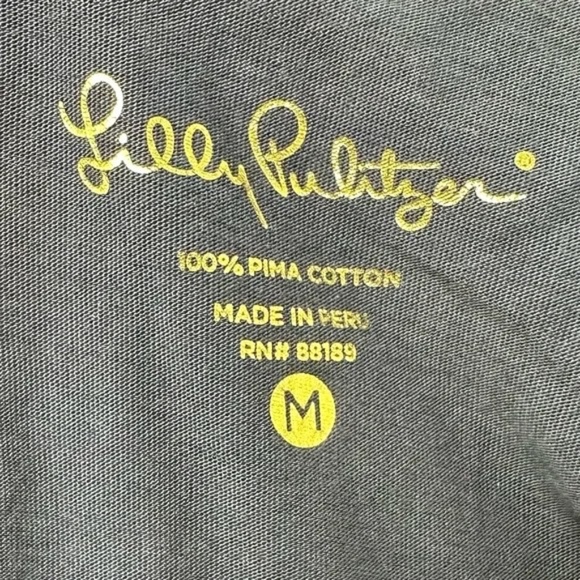 LILLY PULITZER Brewster Dress Navy Blue‎ Size Medium - Picture 6 of 9